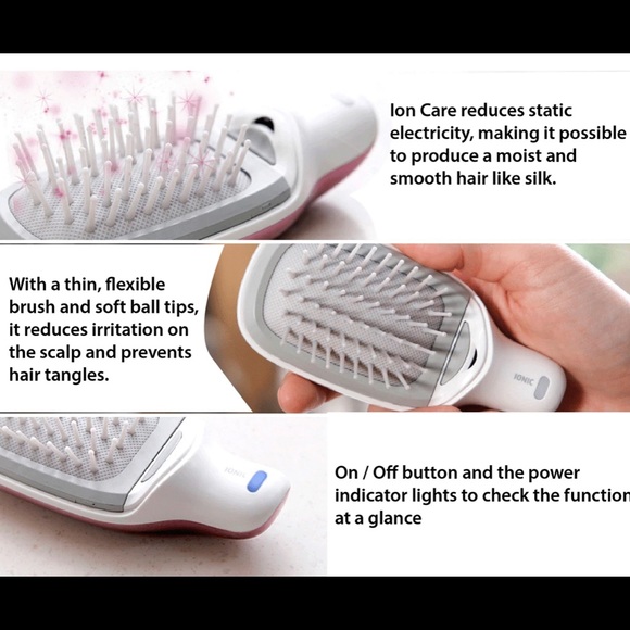 Korea Fashion Portable Compact Ionic Hair Brush - Picture 7 of 9